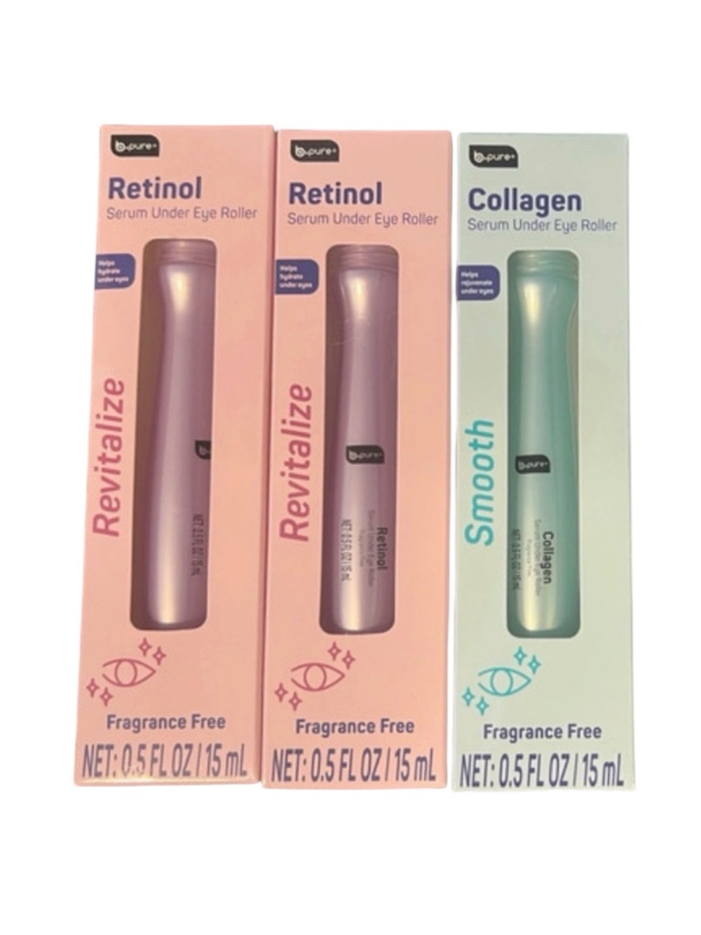 B-pure Collagen & Retinol Eye Rollers New